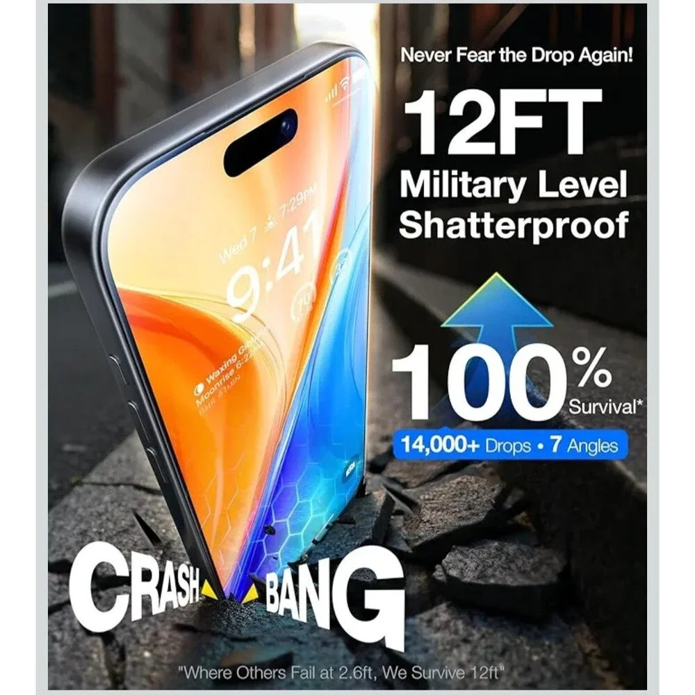 UltraGlass TOP 9H+ Armor for iPhone 17 Pro Screen Protector NO.1 Military Grade